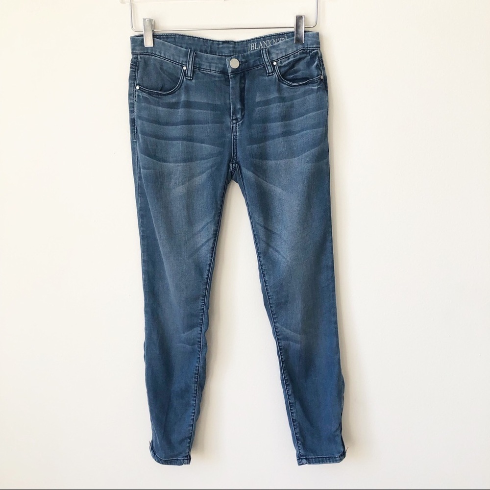 Blank NYC Zipper Ankle Skinny Jeans